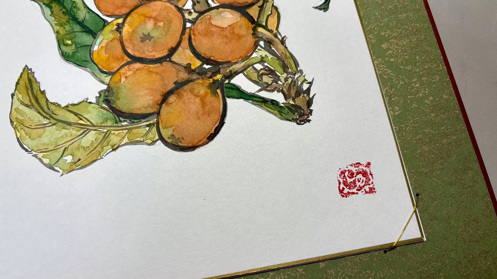 色紙 枇杷 by ユリネ | 現代アートの販売・通販 | ArtSticker