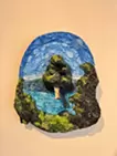 はりつけられた木の風景