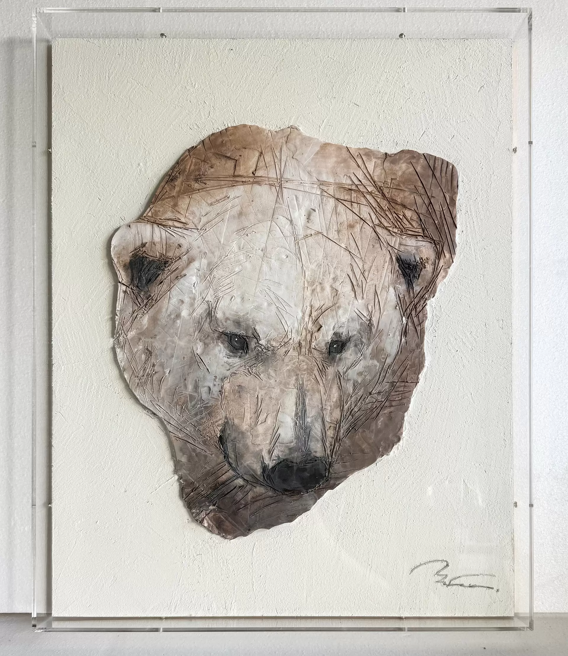 drawing relief -ホッキョクグマ- by 瀬戸優 | 現代アートの販売・通販