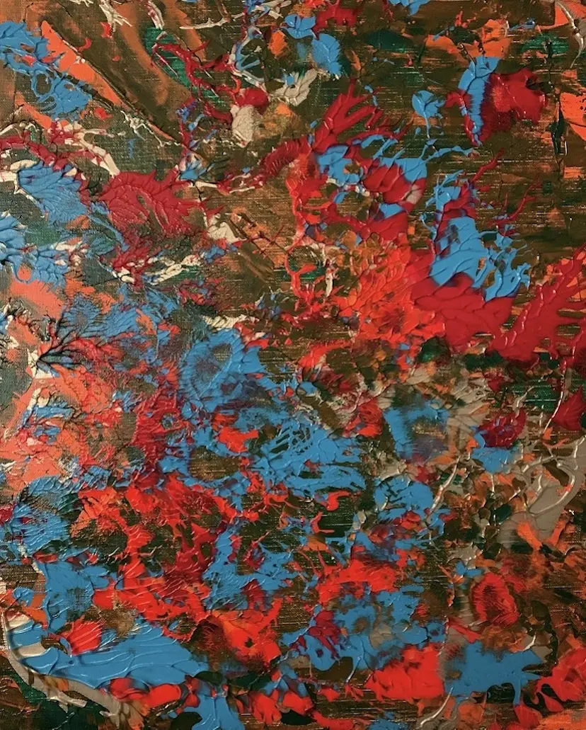 Improvisation 2019 #135 "Color Bomb 3" by ニール ストルネイカー