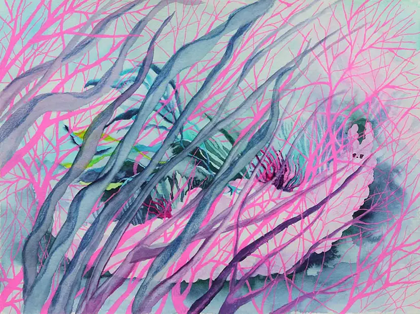 ウミウシ ホヤ 珊瑚 海 風景 原画 アート 絵画 画家 ハンドメイド chihiroyagyu-34-576479_1600x.