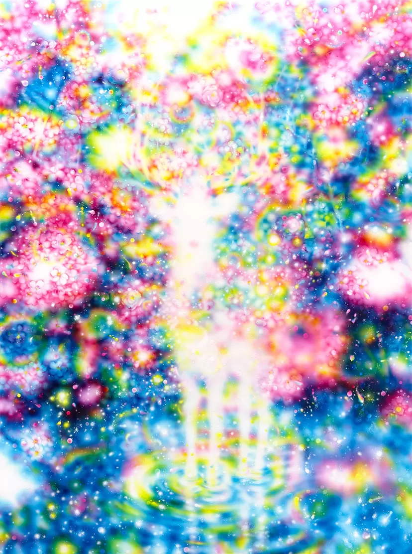 プリンセスハウス　絵画 龍神ヒーリングアート RAINBOW LIGHT s 絵画 龍神 風水画 玄関