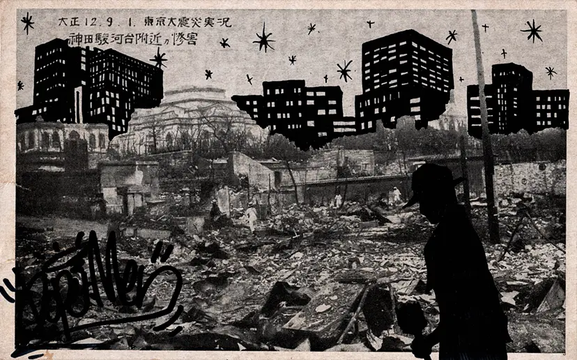 ナ*ン様 中島淳一　版画　「のはらのドア」 ナ*ン様 中島淳一 版画 「のはらのドア」 TOMBSTONE BLUES(CD