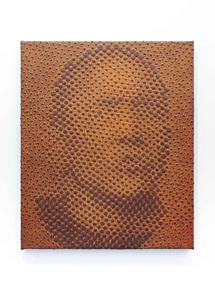 iron-oxide painting “A.J./S****35” by 加藤 智大 | 現代アート