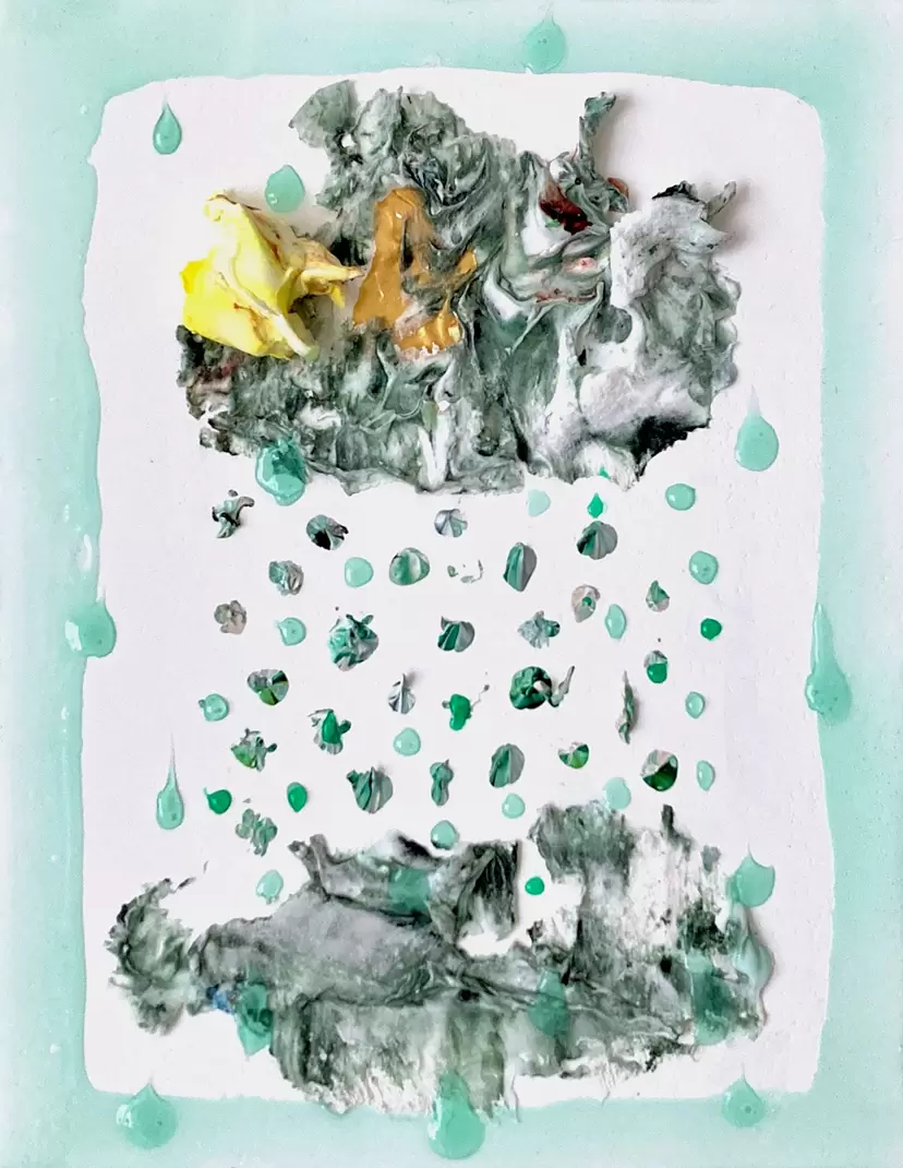 量子ゲノム　アクリル画　原画 ANOMALY