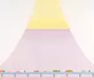 山。春天的富士和高速公路