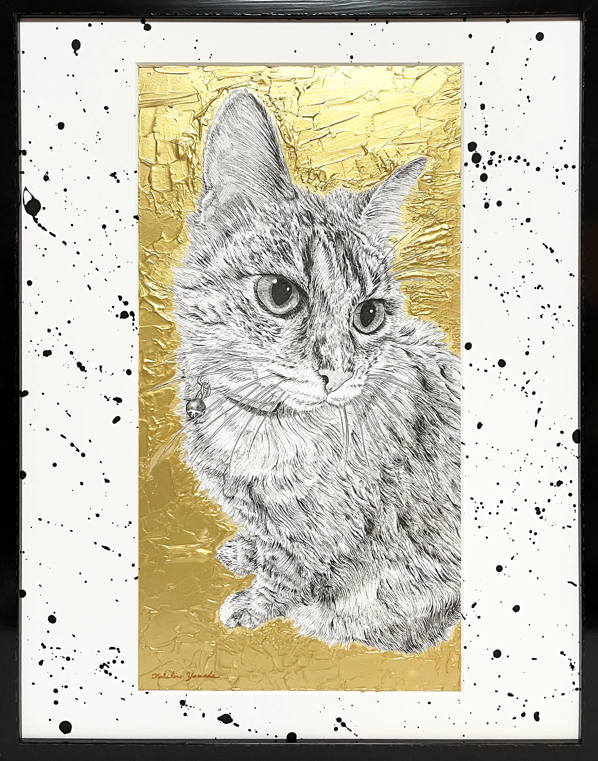ArtSticker　山田貴裕　現代アートの販売・通販　Gold)　(Stay　哲学する猫　by