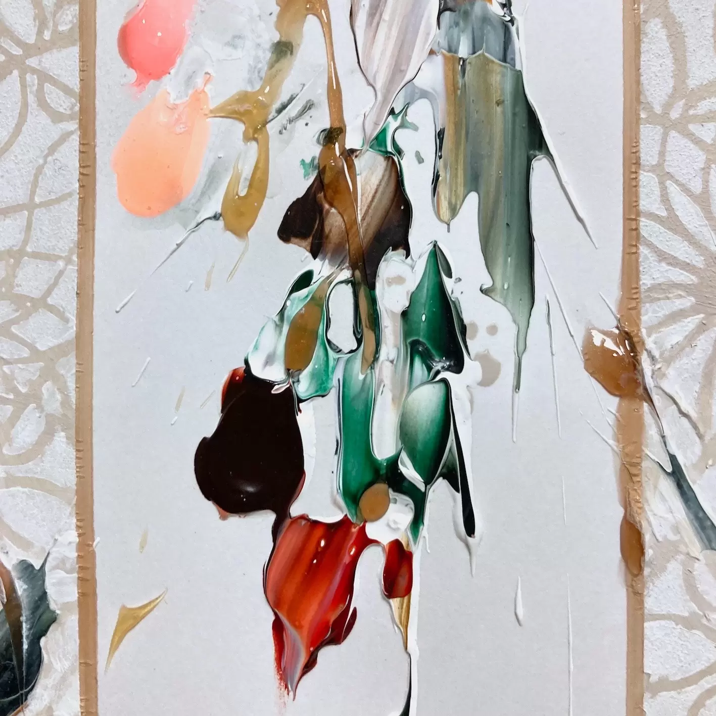 水彩画　追憶　F8号 Mystical Haji』 F8 もう少し加筆するかもしれませんが