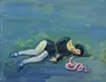 Bone and Fruit, Unclear Waves - Woman and Pink Snake