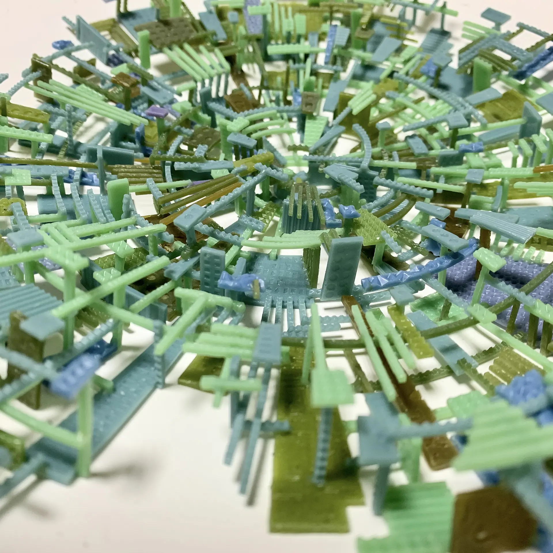 久野彩子 オブジェ grow-flower8- ガラス アンティークボトル 久野彩子