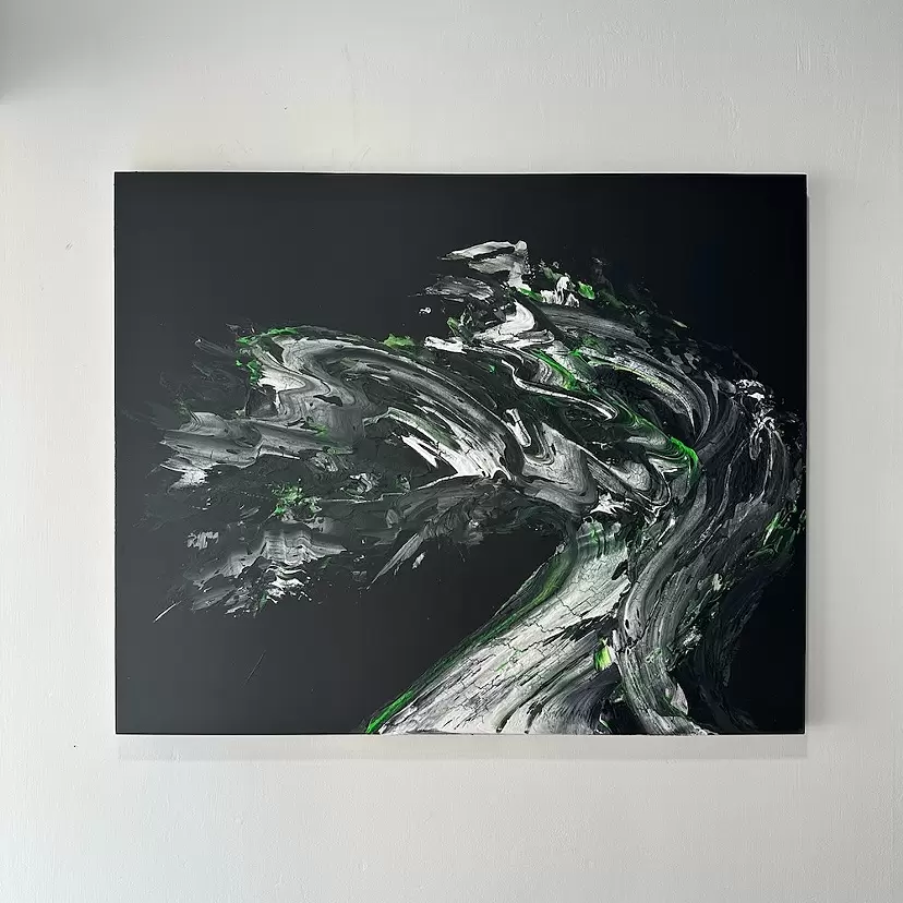 【額付き】アート作品 Amazon.co.jp: Renditions Gallery カラフルな葉のウィンドウ