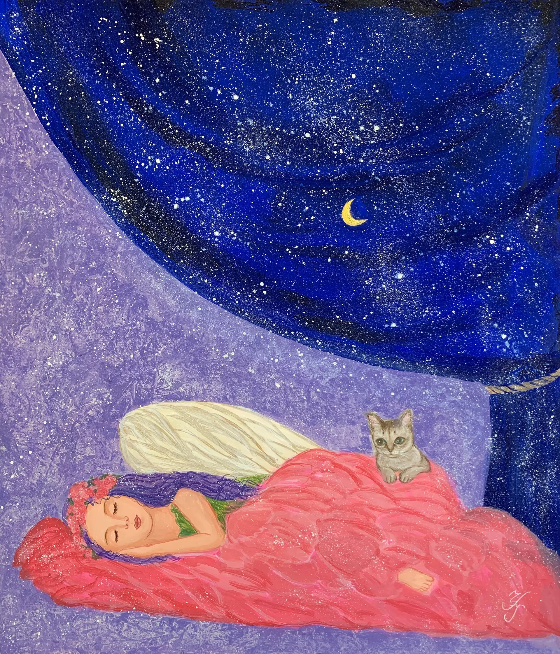 紫丁香花～月下夢幻シリーズより by 匂坂 祐子 Yuko Sagisaka