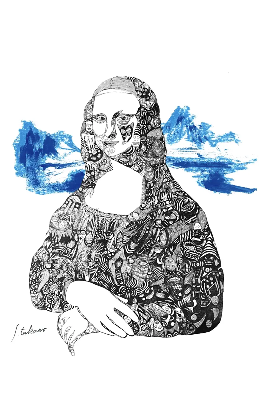 Scrribble Face (Monna Lisa) by takawo