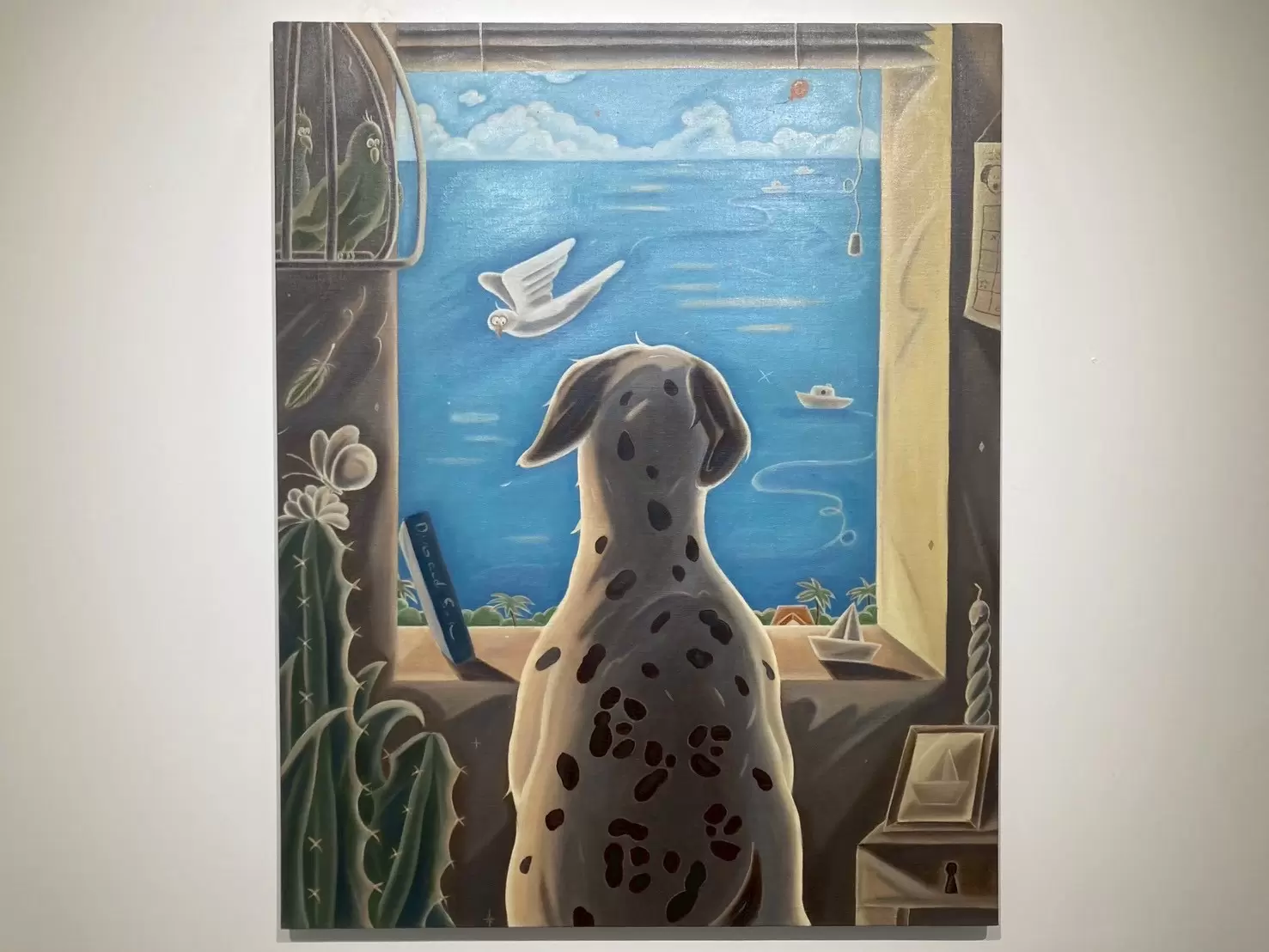 A Dog's Back and the Sea by 高瀬 栞菜 | ArtSticker