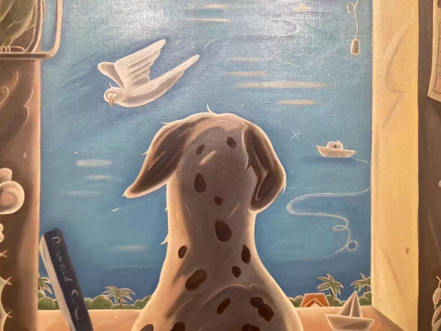 A Dog's Back and the Sea by 高瀬 栞菜 | ArtSticker