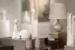 White Sculptural Candle Holder 白色雕塑燭台