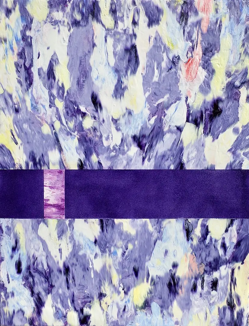 Flower(Dioxazine Purple) by 清水 佳代子