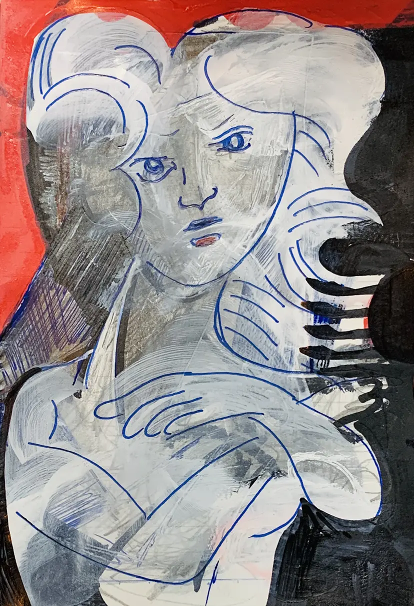 絵画　クレヨン　ドローイング 土取都香ドローイング画集『Fumika Tsuchitori DRAWINGS』 土取