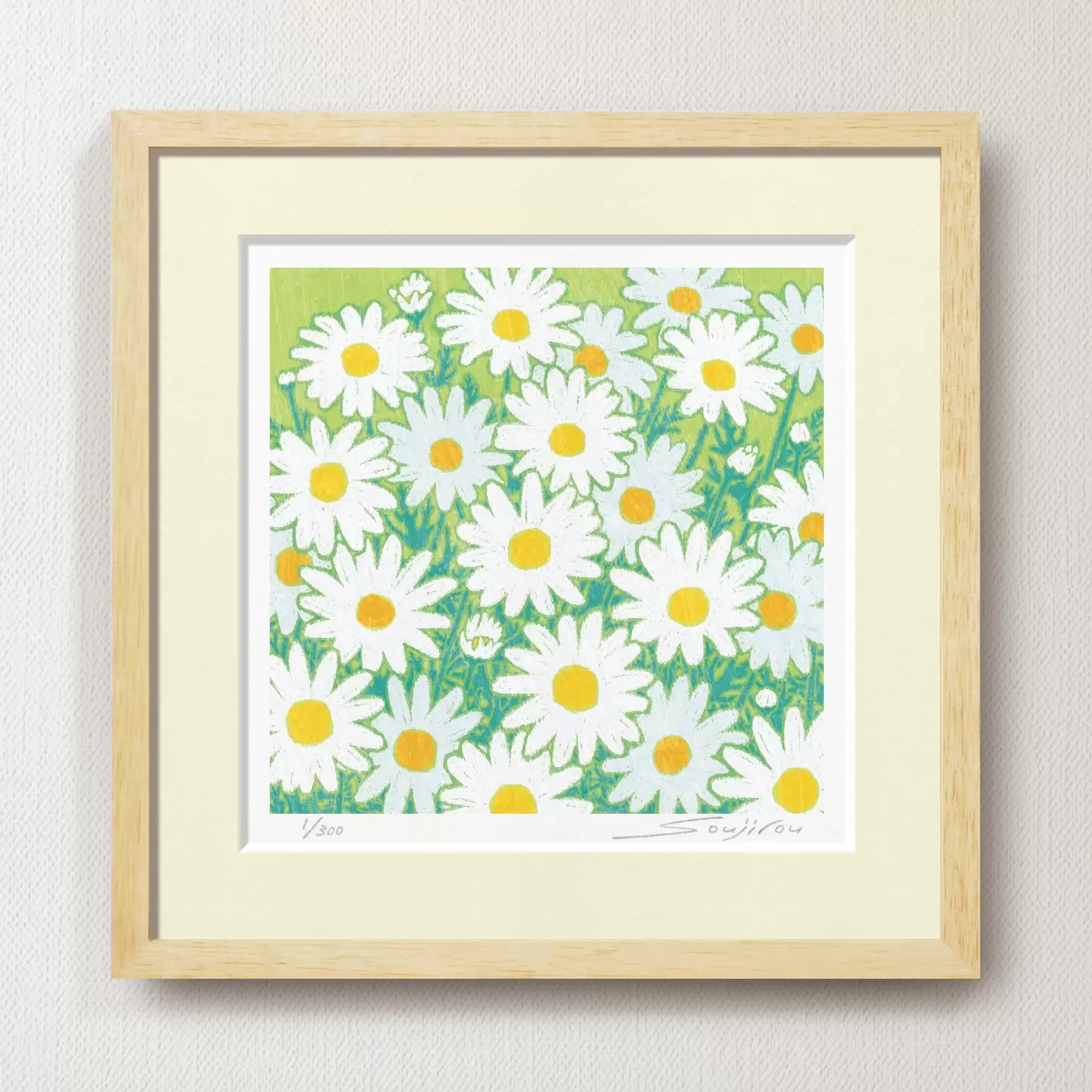 White marguerite (FW-044, 30 square)