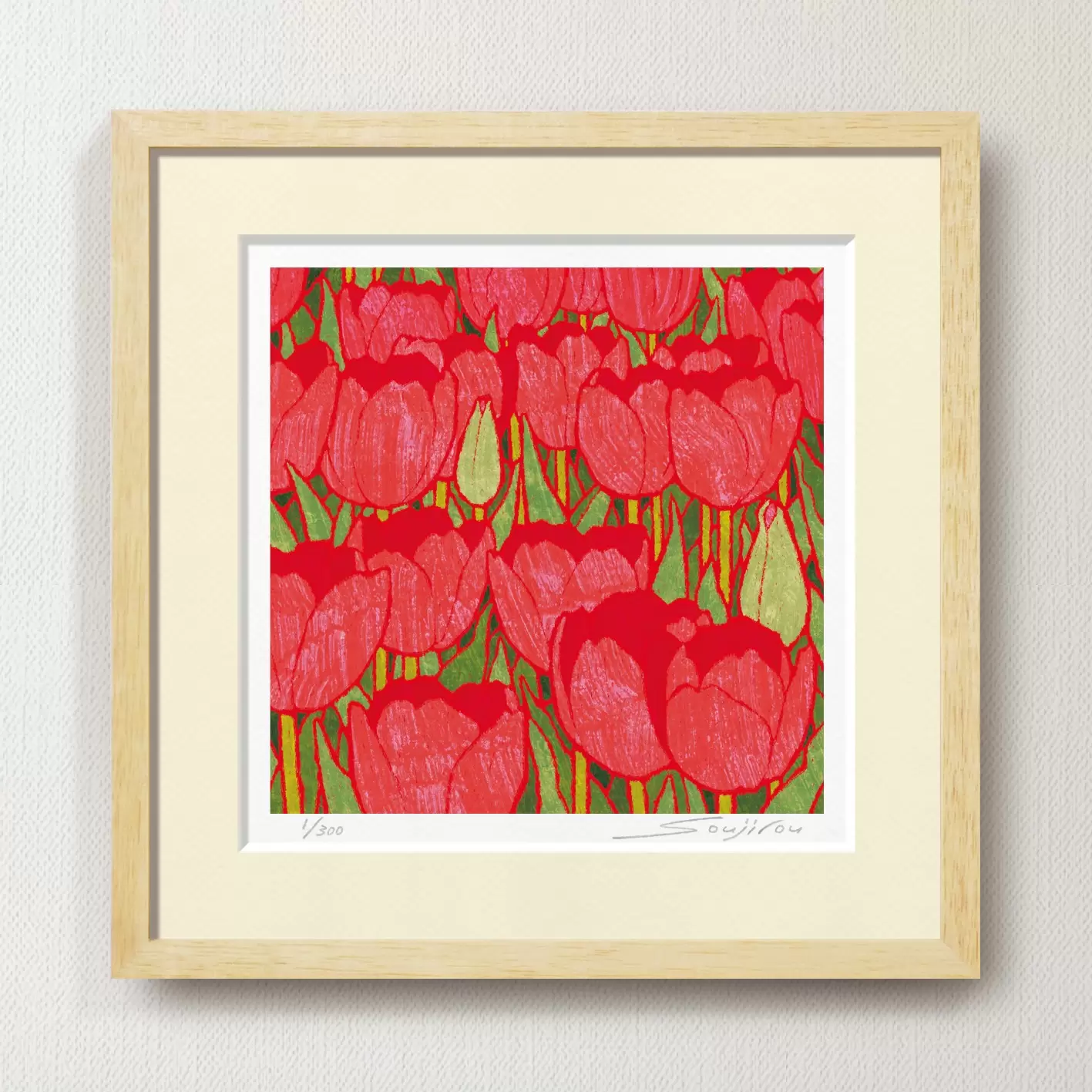 Red tulip (FW-045, 30 square)