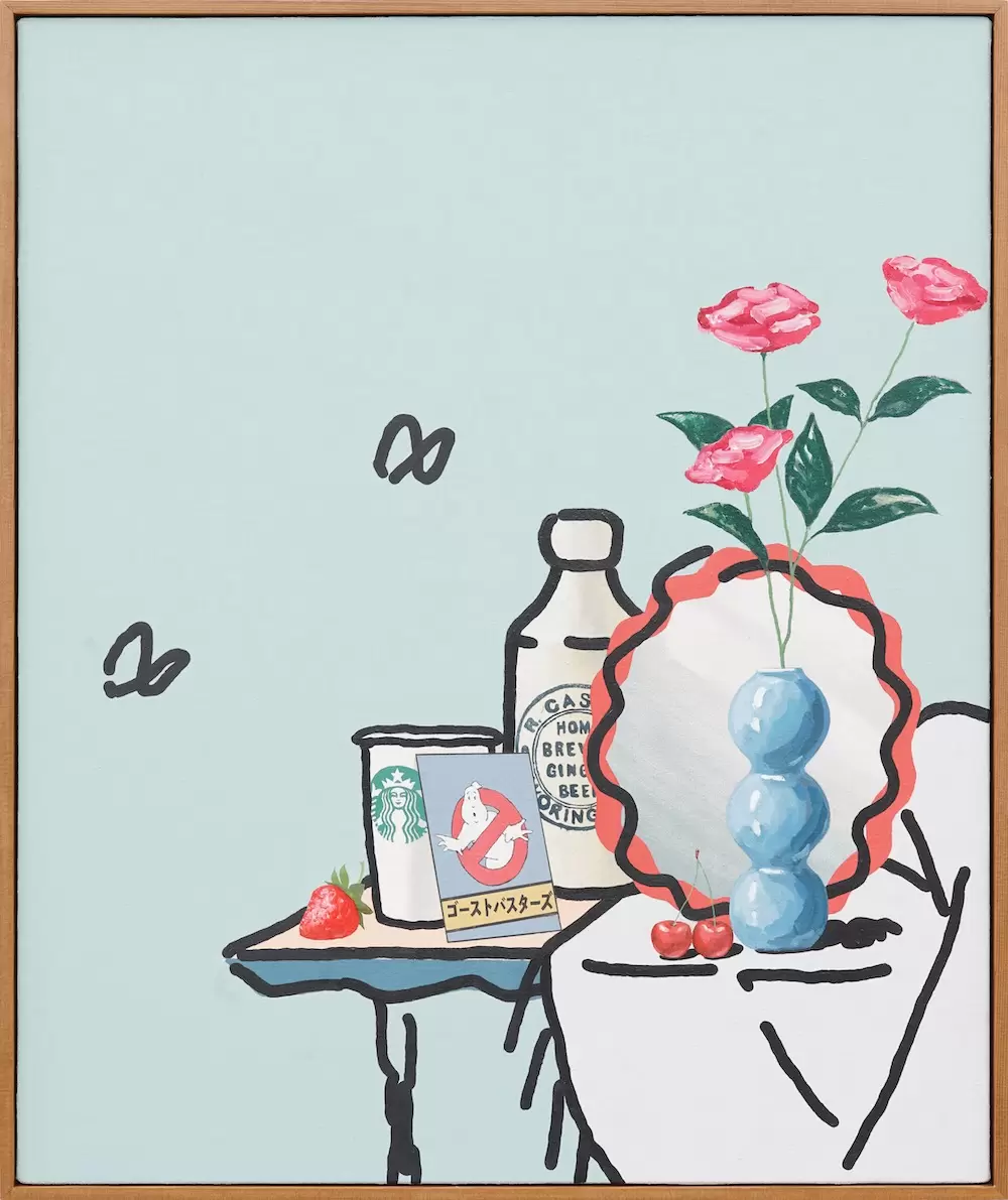 Still Life with Ghost and Mirror