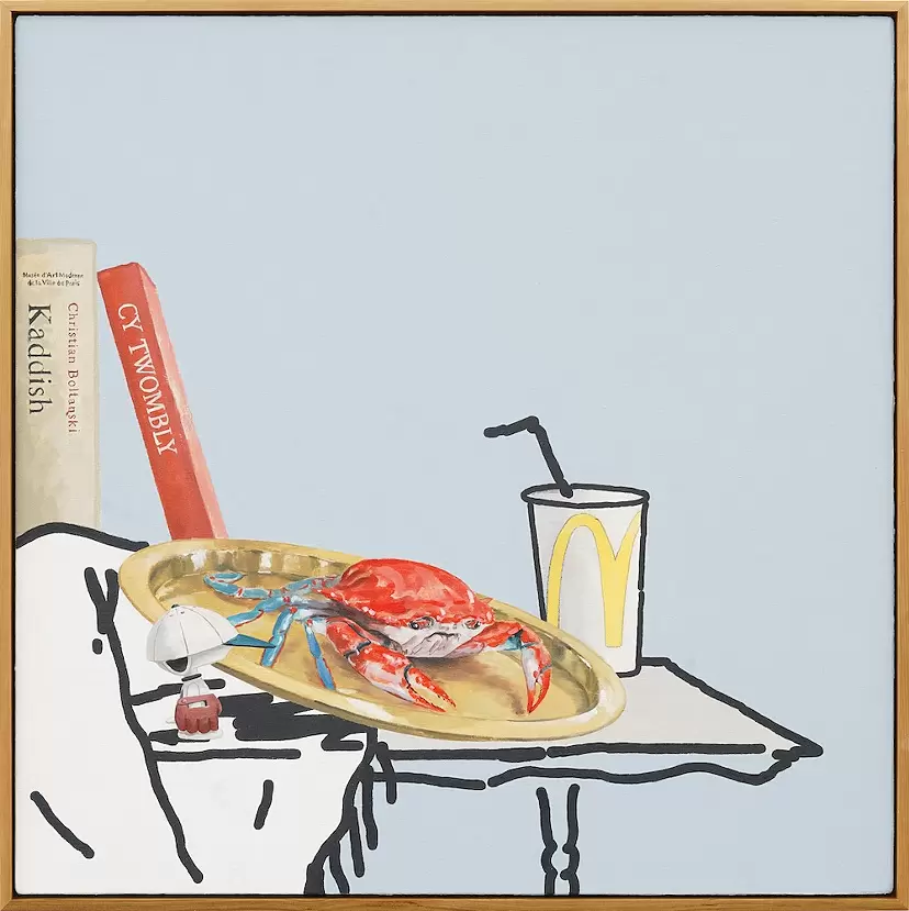 オレンジ色の抽象水墨画 オレンジ色の抽象水墨画 抽象画 de 四角五角不定形 @Image