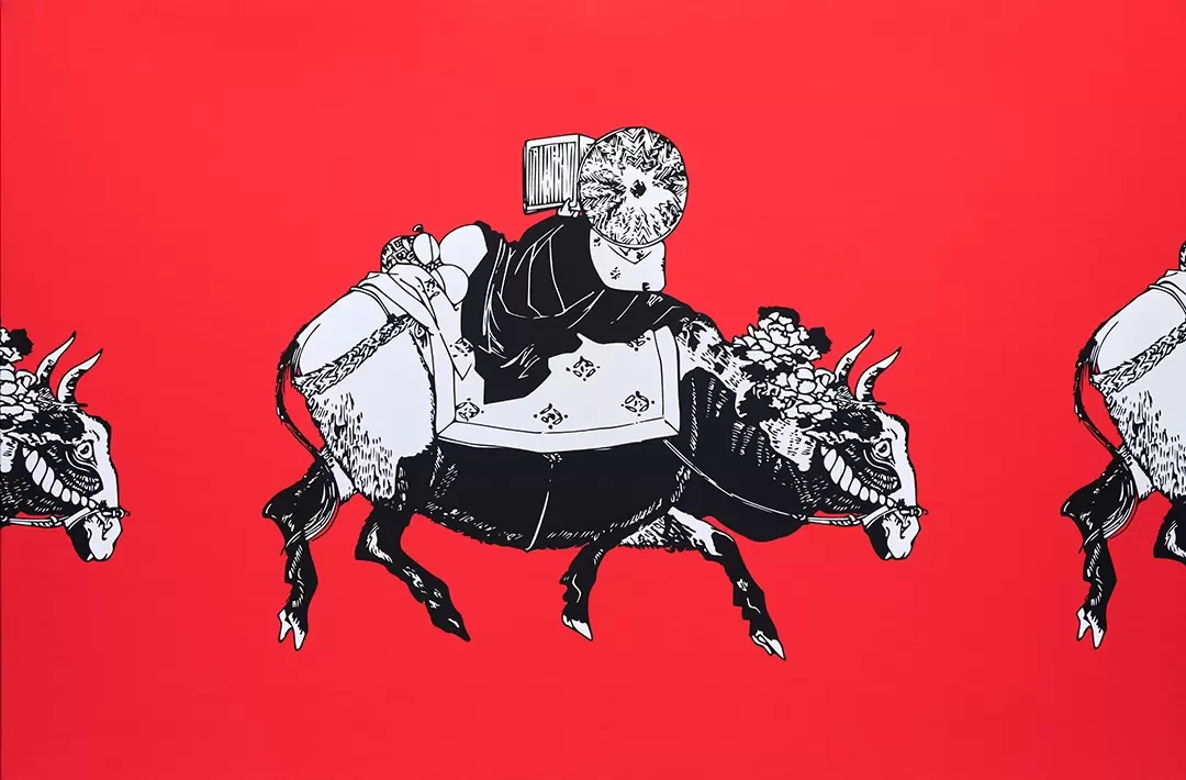 READING ON A COW