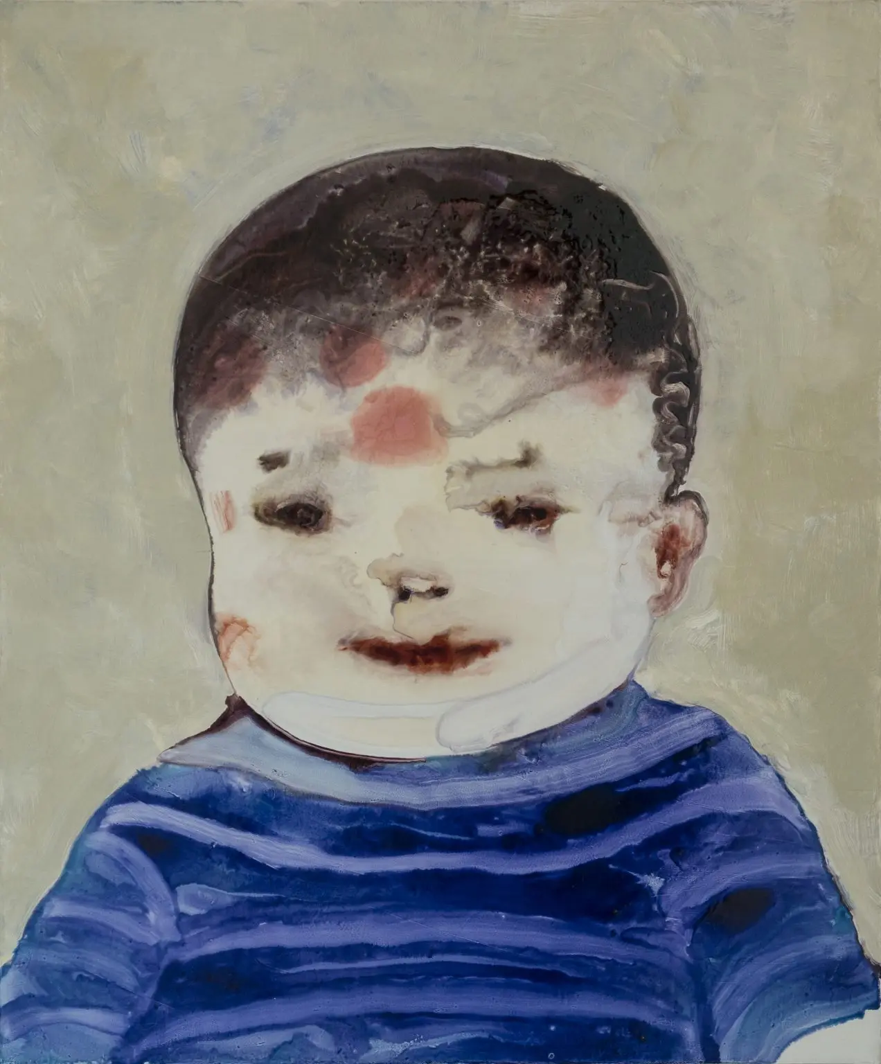 Archaic smile baby of 1970s