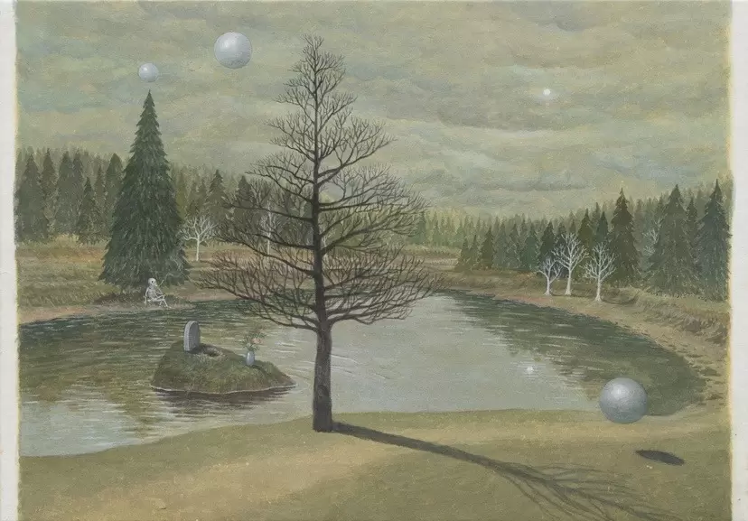 ティーカップと死の物語 限定20部　絵画　版画　リビング Sachiko Kazama — Art At A Time Like This