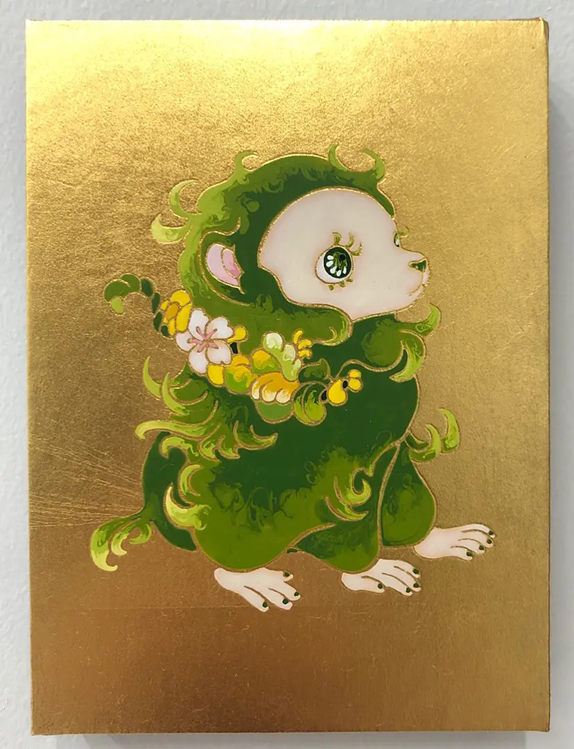 限定版■直筆サイン入り■土井彩知代■女の子とリスと犬絵画人物画 住吉明子 個展「水平線と紆余曲折(再)」 | ArtSticker