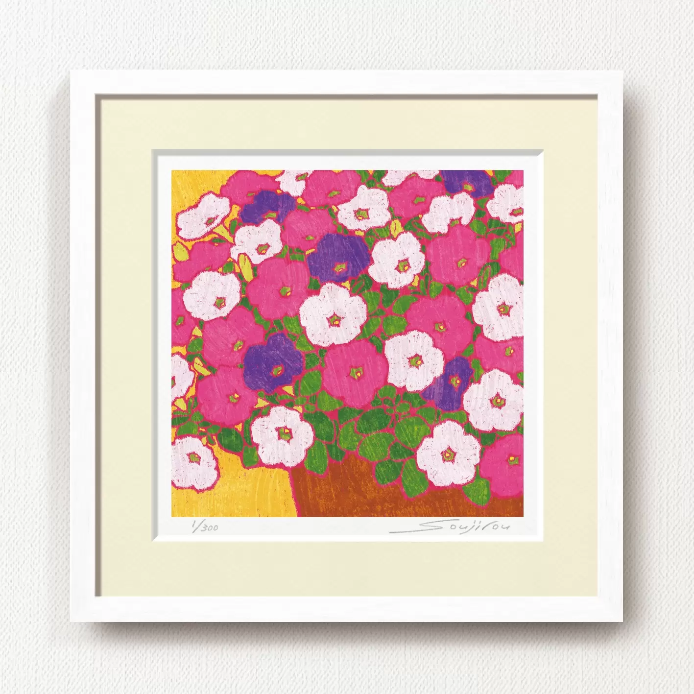 額なし▪️抽象画▪️水彩画▪️「ジャパニーズガーデン」 ▪️ヴィタリエ・ズブコ　肉筆画 額なし▪️抽象画▪️水彩画▪️「ジャパニーズガーデン