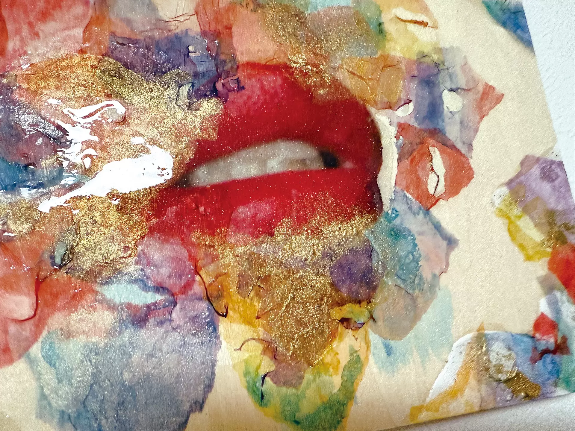 Bloomin the kiss -Red- by SHIRACO WORLD 現代アートの販売・通販