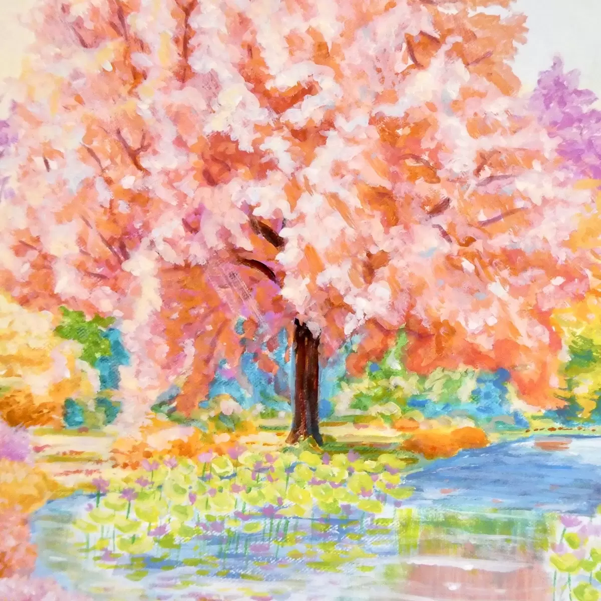 色彩の森 大きな木 by 冬乃太陽 | 現代アートの販売・通販 | ArtSticker