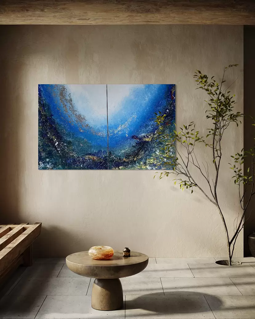 1408パ 作品「静穏な響き」直筆サイン入り Chie Art 1408パ 作品「静穏な響き」直筆サイン入り Chie Art アート・写真