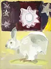 夜のウサギ