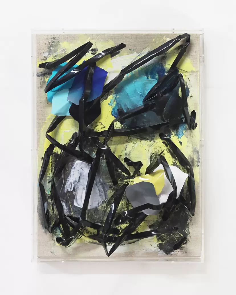 日本画家堤進の平面ポップアート 作品 。ミクストメディア「迷蝶・棺一基」 ミクストメディアのアート作品 | 現代アートの販売・通販