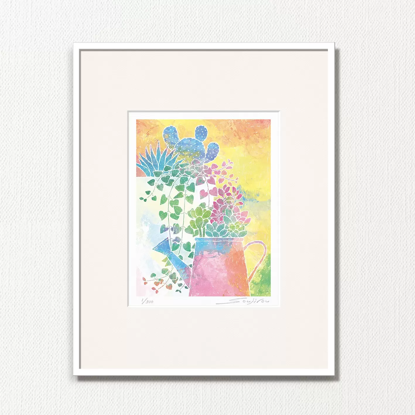 絵画 873/抽象画風/多肉植物/S4号 絵画 873/抽象画風/多肉植物/S4号 092286119_7.jpg