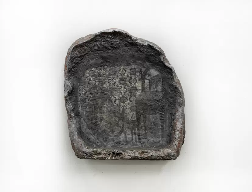 日本画家堤進の平面ポップアート 作品 。ミクストメディア「迷蝶・棺一基」 ミクストメディアのアート作品 | 現代アートの販売・通販