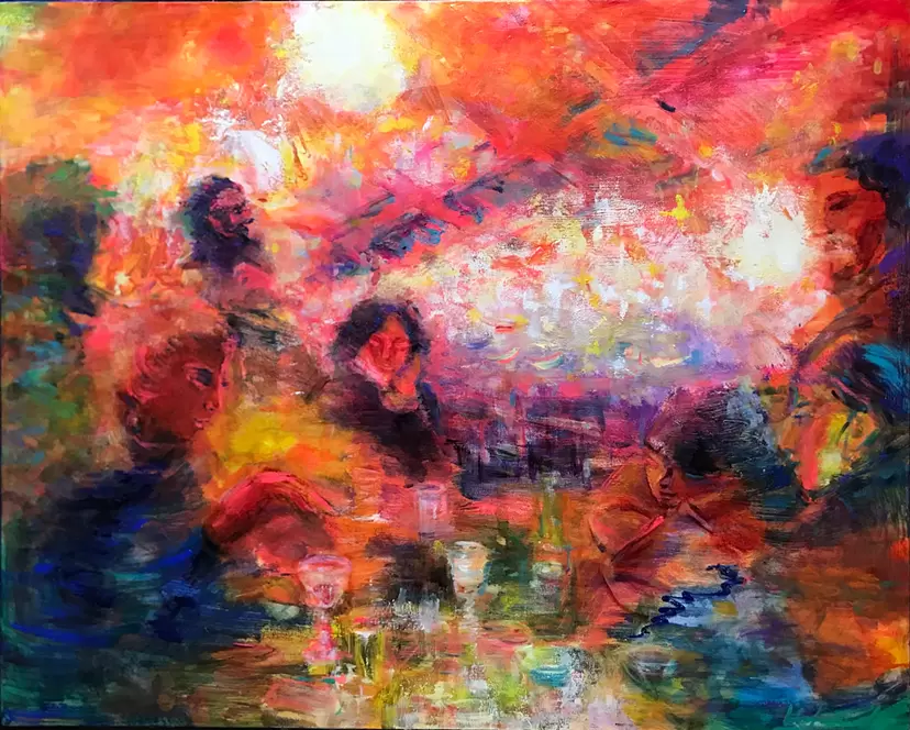 絵を見る人 by 遠﨑高平 | 現代アートの販売・通販 | ArtSticker