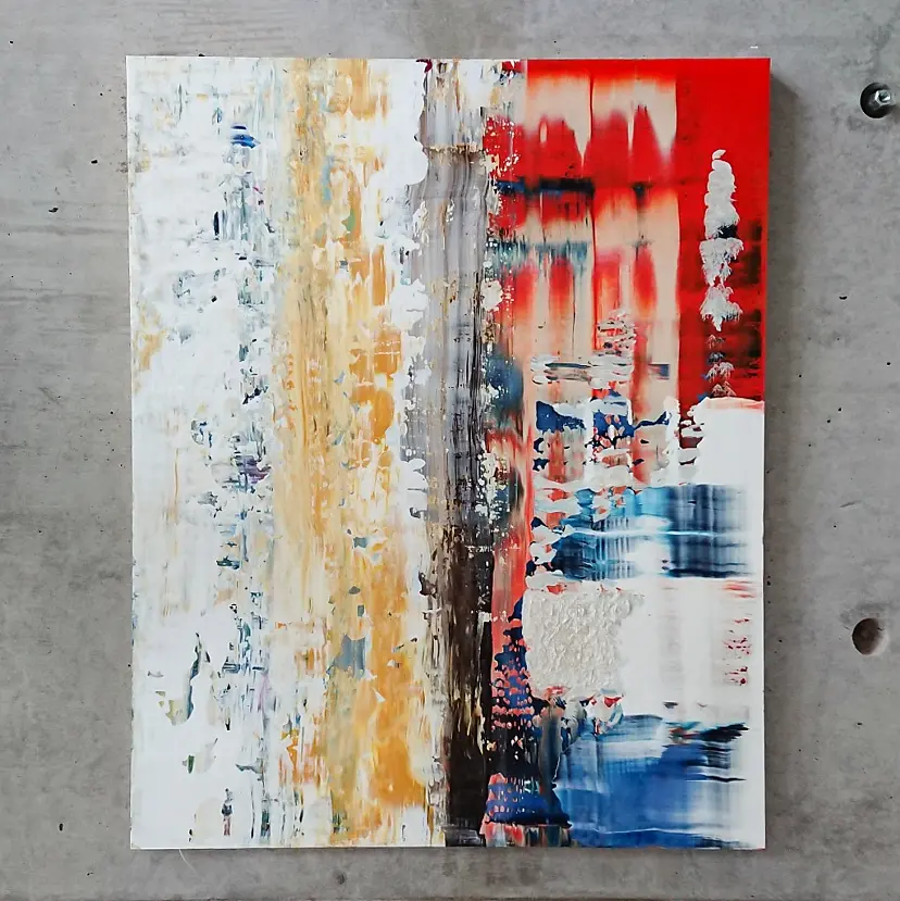 公募展入選作家による現代アート作品　マウンテンNo.1 おやすみ前に夢の話を。 #Reborn展 出展作家の永沢碧衣さん