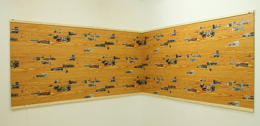 ロードサイド Roadside  ＜Printed Plywood＞ by Takahiro Tsuzuki