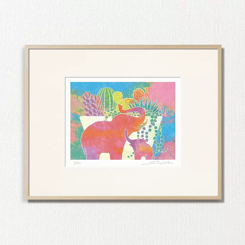 水彩画 サイン入り アート作品　月明かり サインありのアート作品 | 現代アートの販売・通販 | ArtSticker