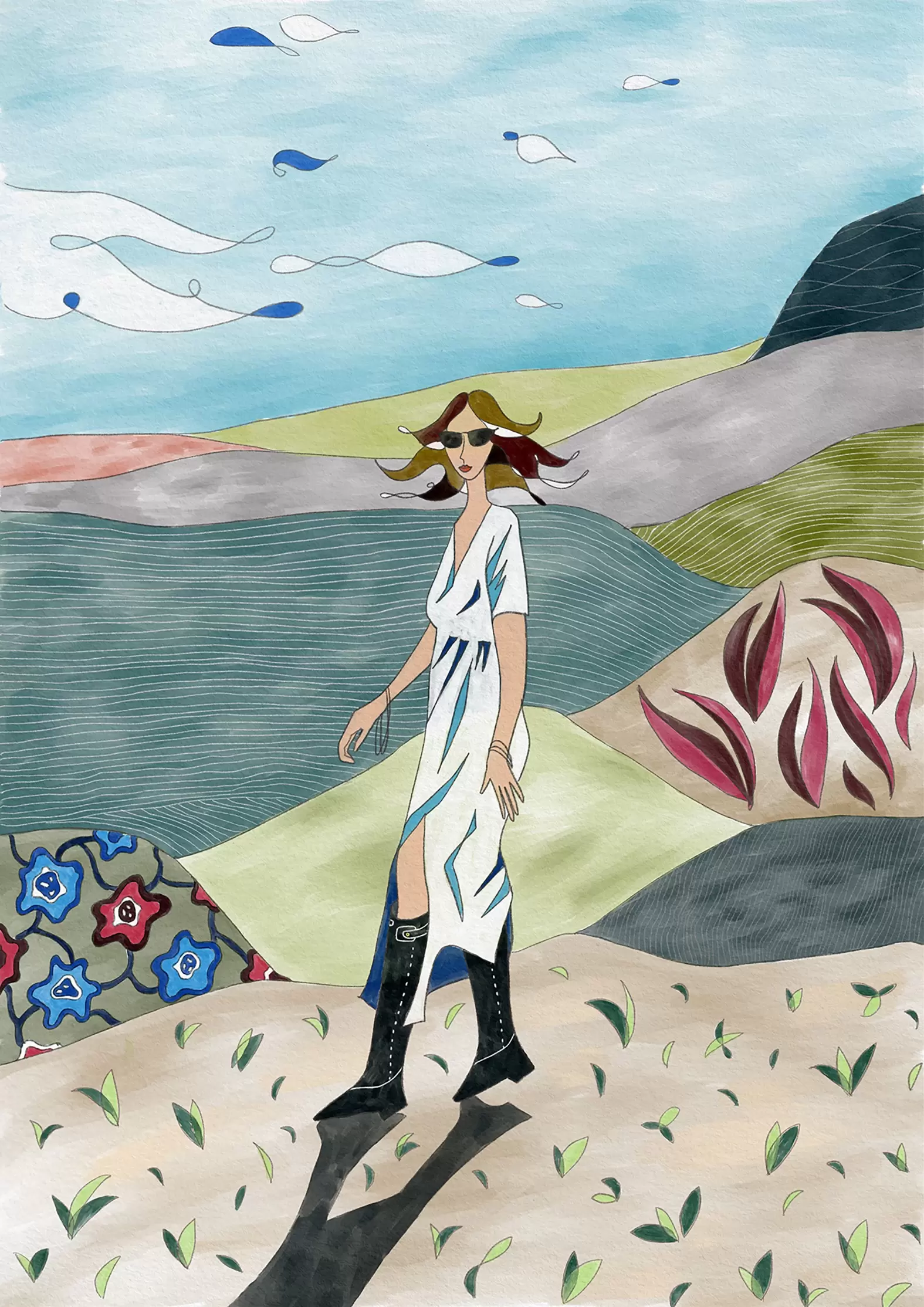 A windy landscape