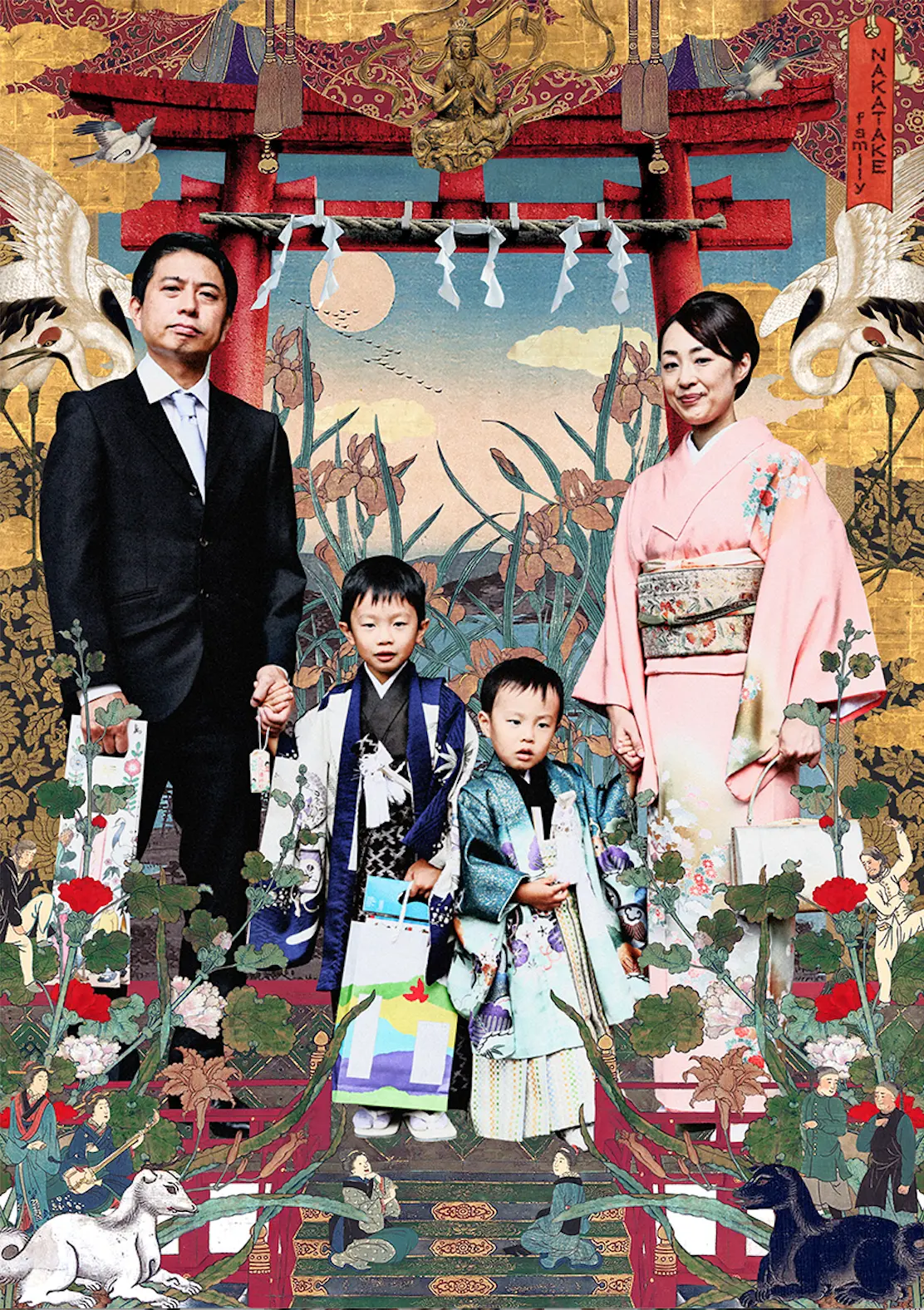 肖像画コラージュアート　レジン加工 肖像コラージュ by camouCollage | 現代アートの販売・通販