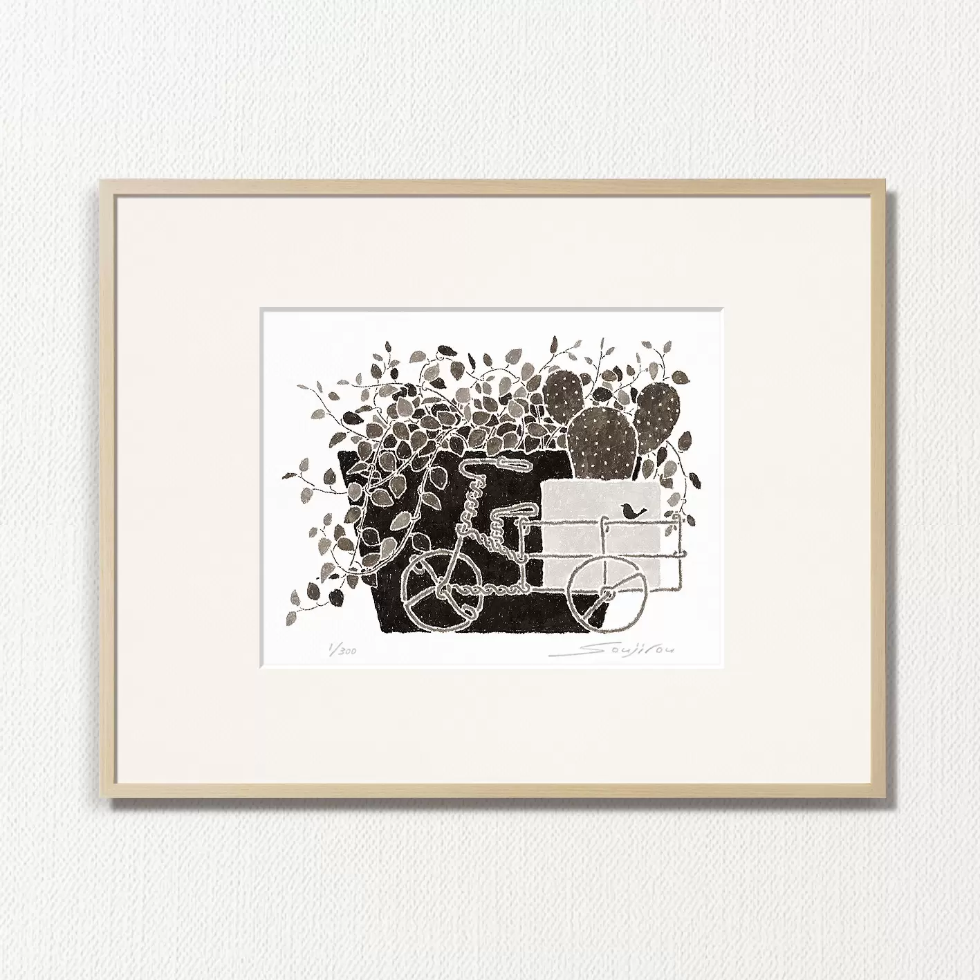 Wire Plants and Cacti (MP-008-4, half cut)