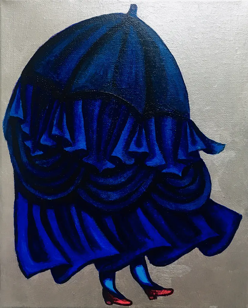 umbrella -blue- by 藤田 淑子