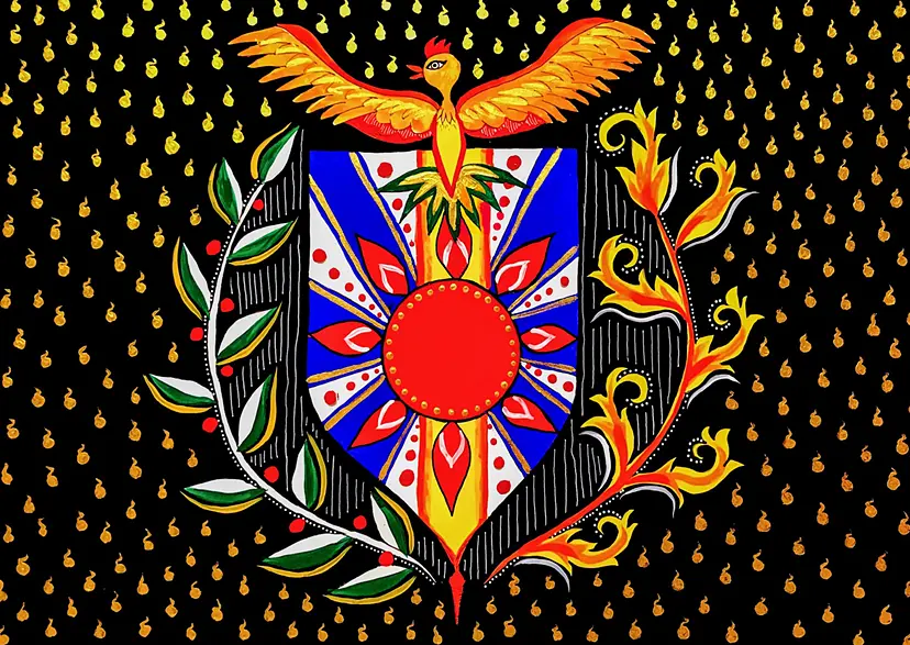 Phoenix emblem by Mana Osawa / 大沢愛