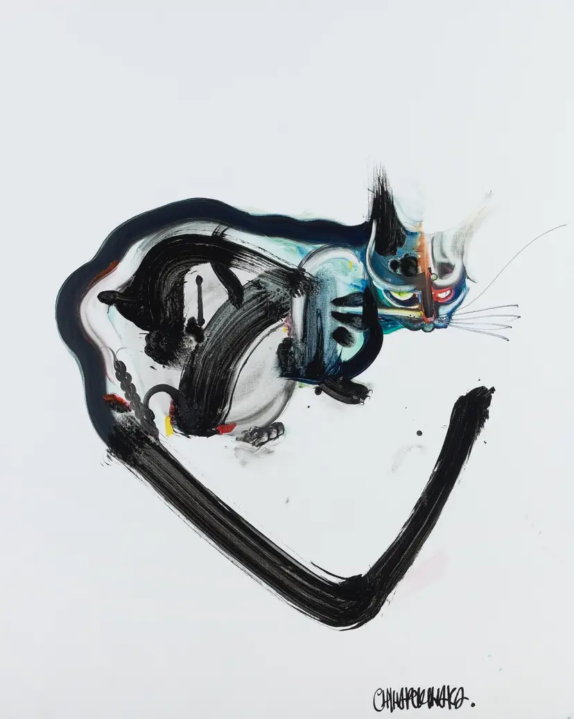野猫 by 木原 千春 | 現代アートの販売・通販 | ArtSticker