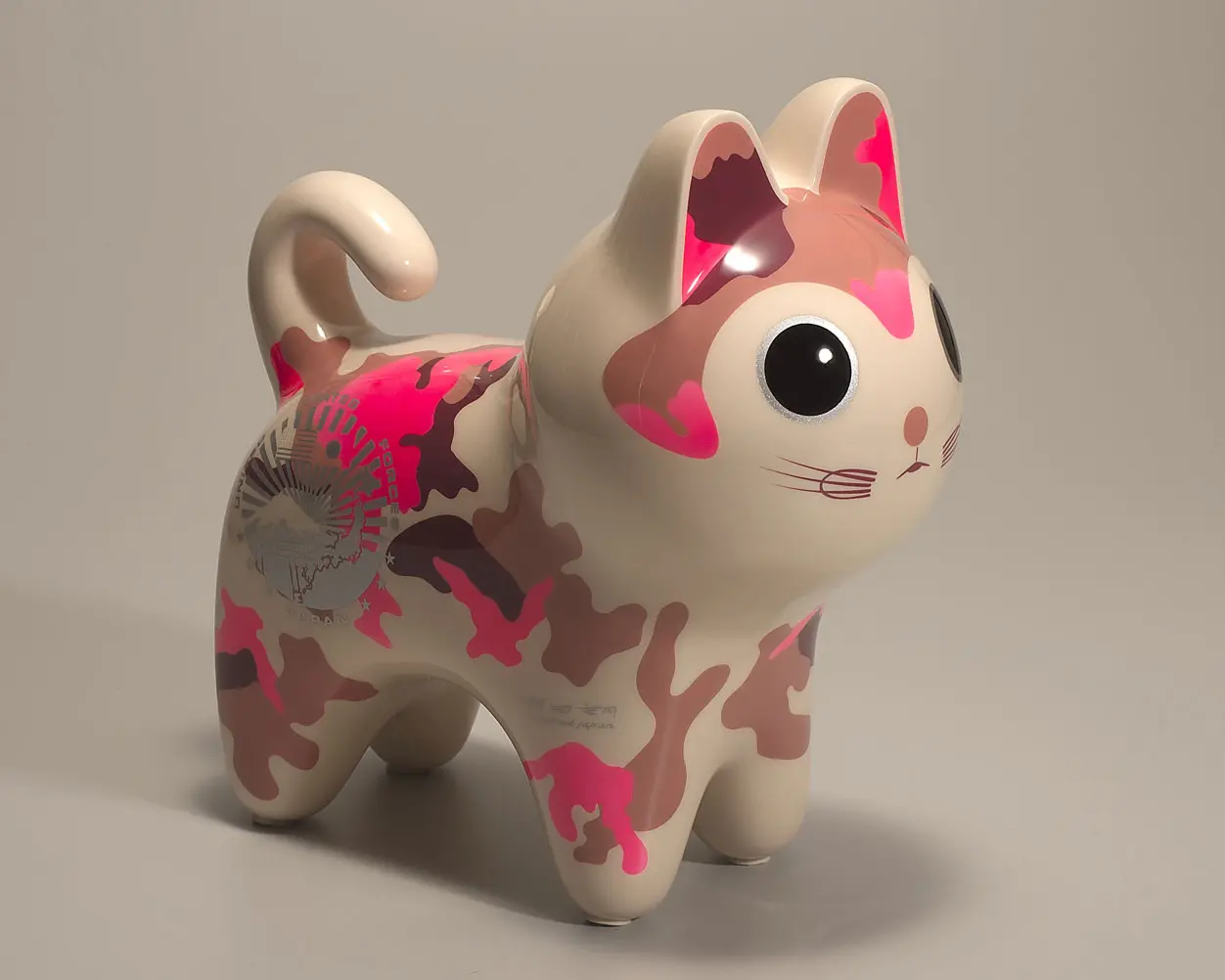 犬張り子 U.S. Forces Japan ピンクカモフラージュ