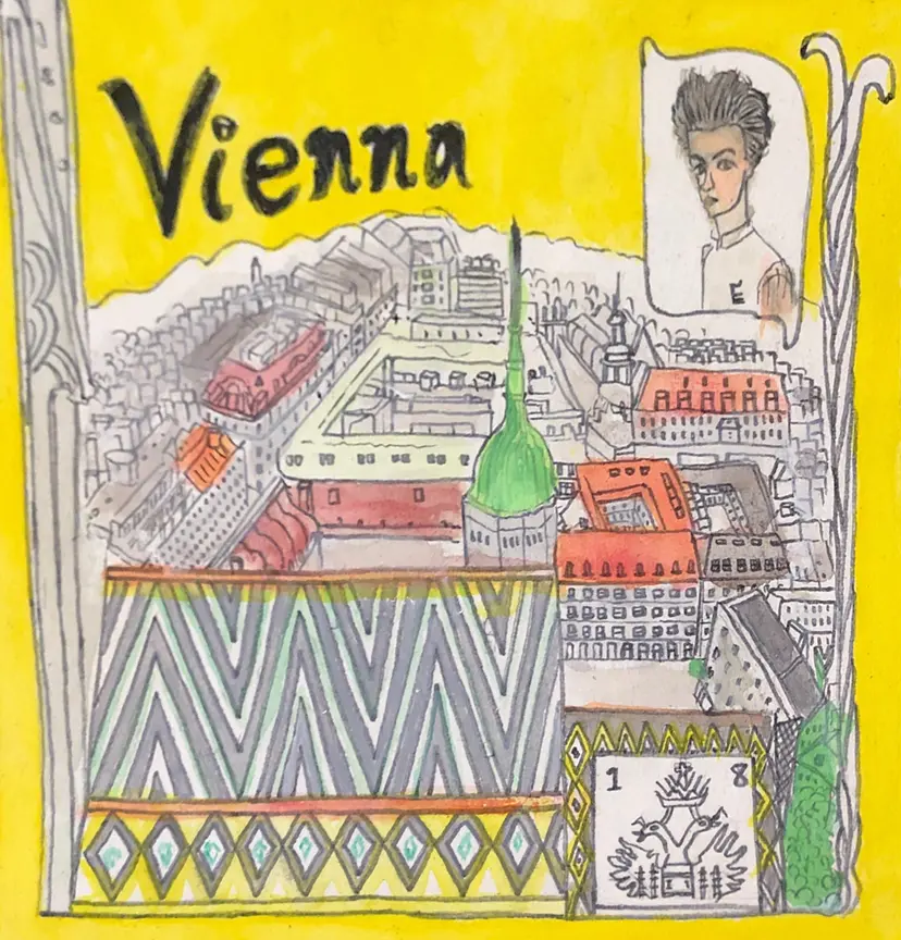 ウィーンスケッチ/Vienna sketch by Iroka
